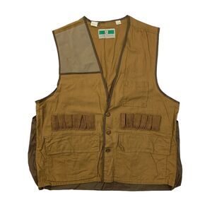 Vintage Game Winner Hunting Vest Mens L Large Shooting Bullet Sleeveless Cotton